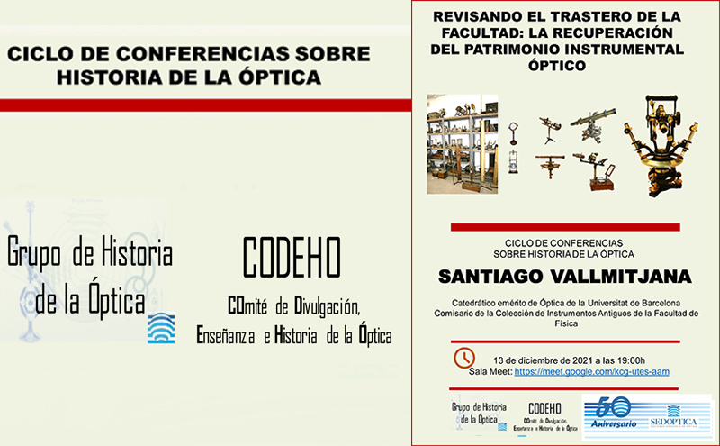 Revisando el trastero de la Facultad: la recuperación del patrimonio industrial óptico