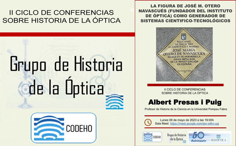 La figura de José M. Otero Navascúe (Fundador del Instituto de Óptica) Como Generador de Sistemas Científico-Tecnológicos La figura de José M. Otero Navascúe (Fundador del Instituto de Óptica) Como Generador de Sistemas Científico-Tecnológicos
