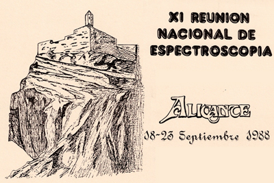 XI Reunión Nacional de Espectroscopía, Alicante 1988