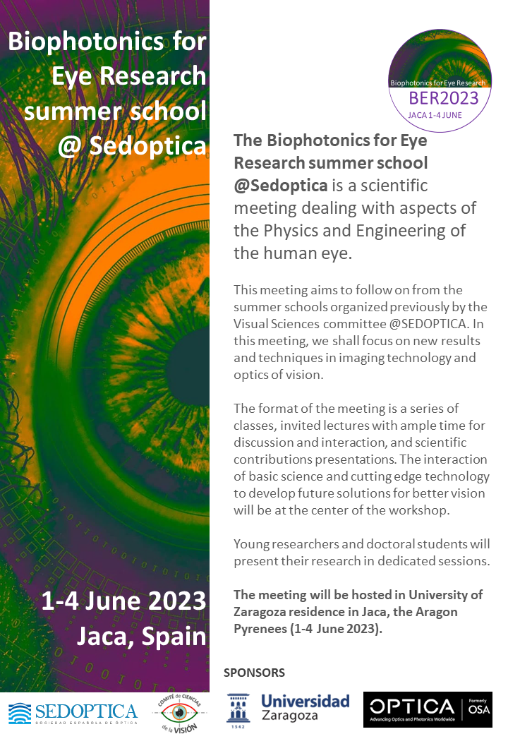 2023 Biophotonics for EyE Research Summer School @Sedoptica