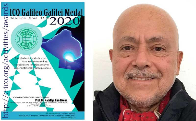 Jorge Ojeda-Castañeda de la Universidad de Guanajuato, México, Premio ICO Galileo Galilei 2020