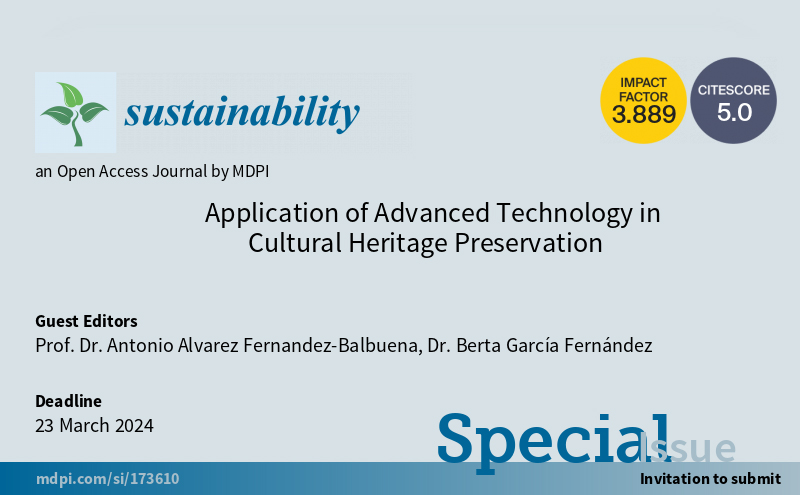 Número especial "Application of Advanced Technology in Cultural Heritage Preservation"