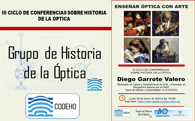 III Ciclo de Conferencias sobre Historia de la Óptica – ENSEÑAR ÓPTICA CON ARTE
